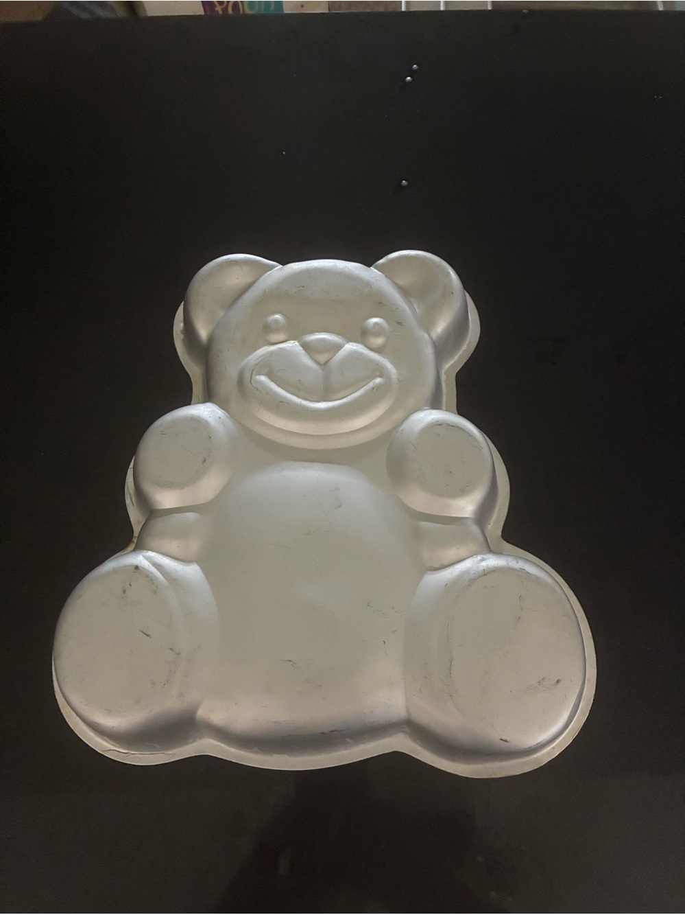 Silver Teddy Bear Cake Mold -